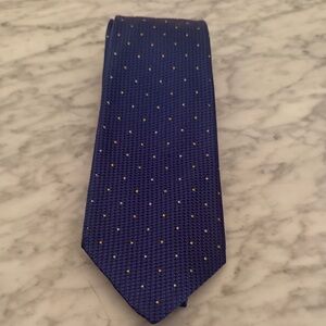 Turnbull & Asser Blue Tie with Gold Accents Excellent Condition